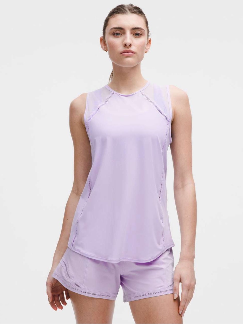 Lululemon Sculpt Tank Top Lace Trim 💜 NWT Size 14 Lavender Frost